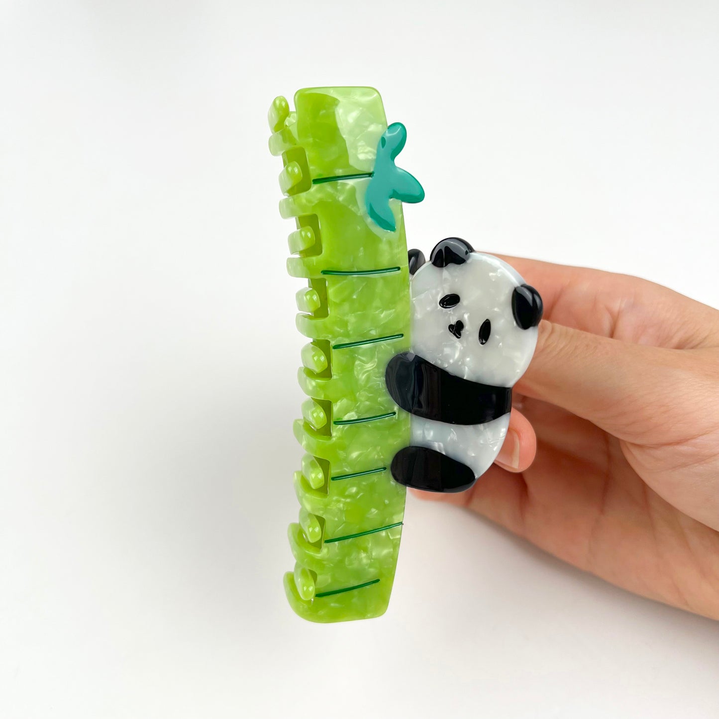 Bamboo Panda Hair Claw Clip