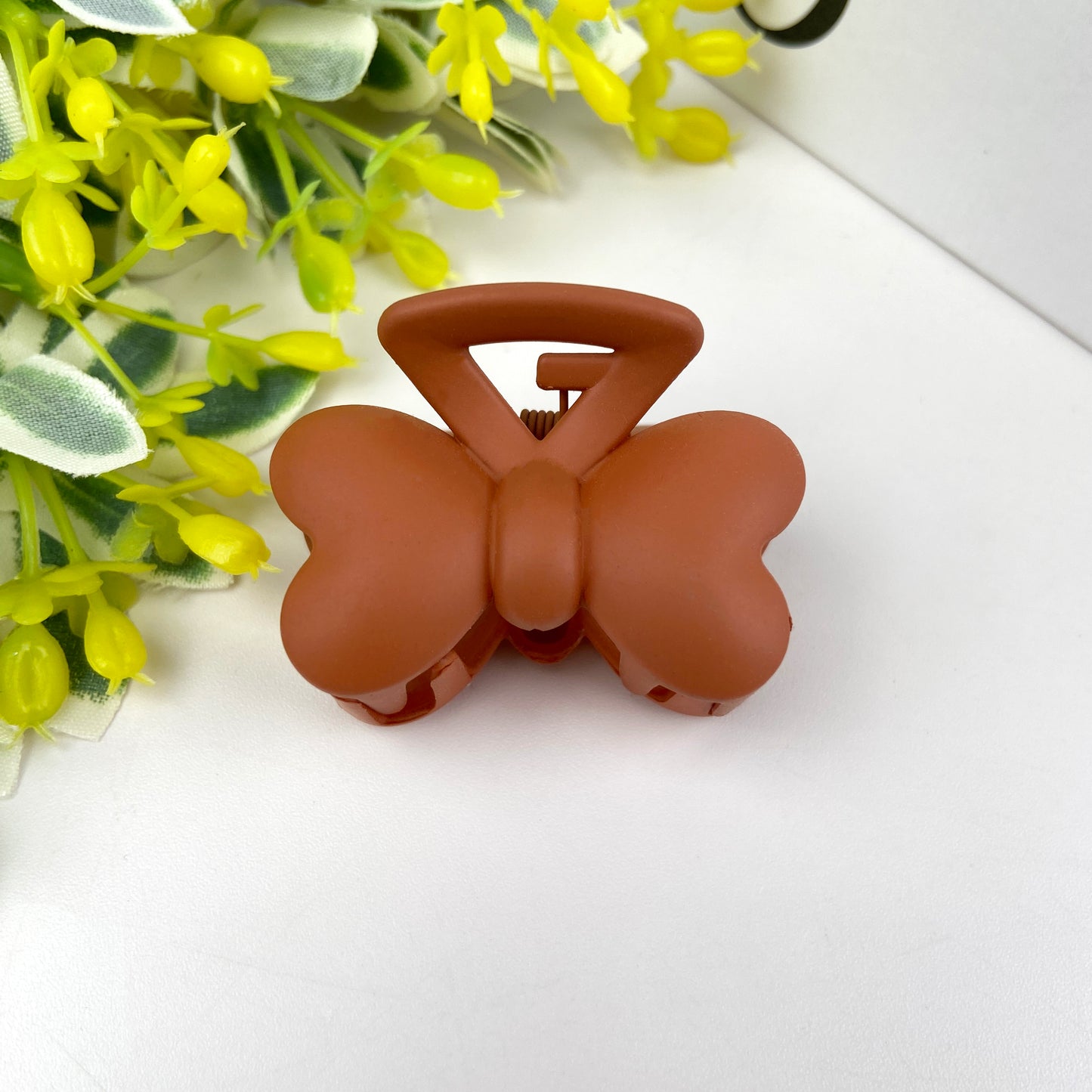 Frosted Simple Small Hair Clip Butterfly Clip