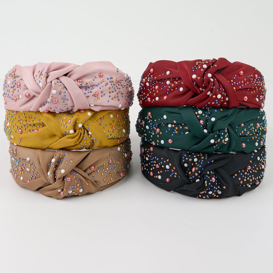 Knotted Rhinestone Hair Band