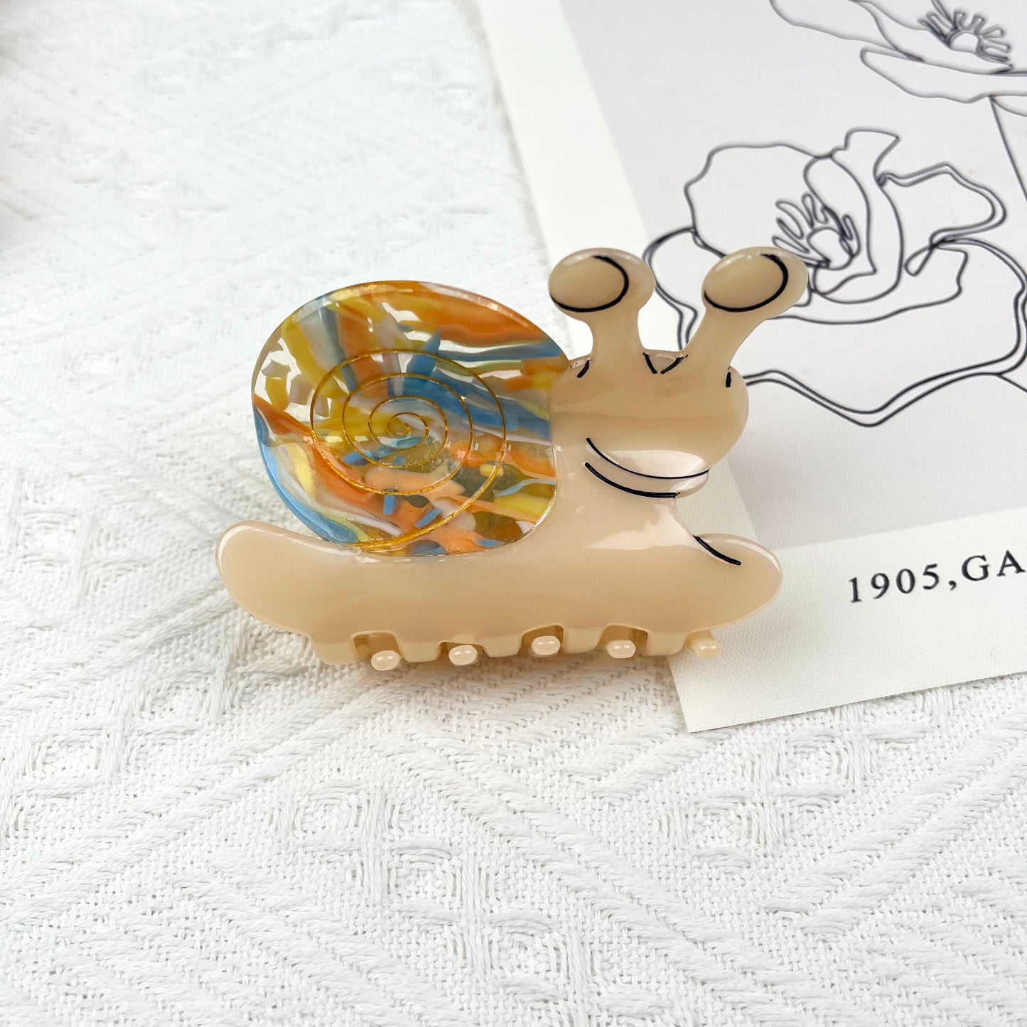 Cute Snail Hair Clips Animal Claw Clip