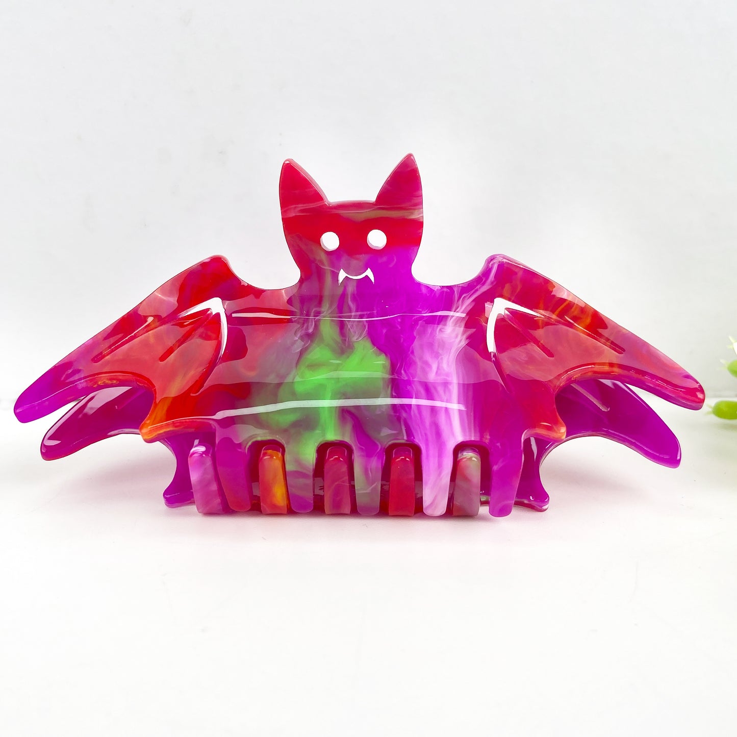 Square Bat Hair Clip Halloween