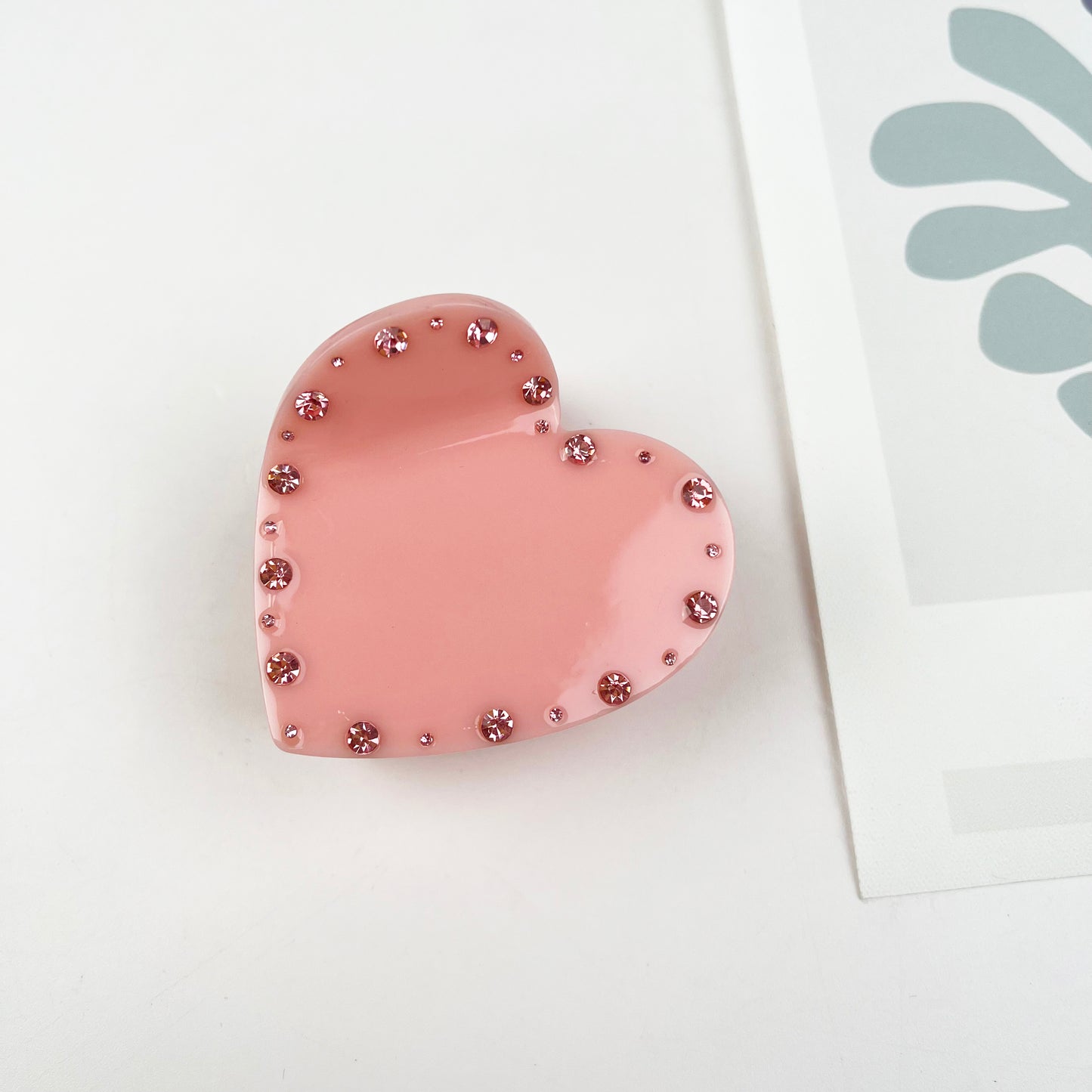 Love hair clip with pearl Valentine's Day