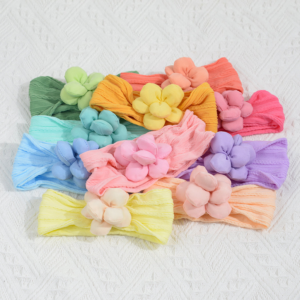 Solid Nylon Flower Head Wrap