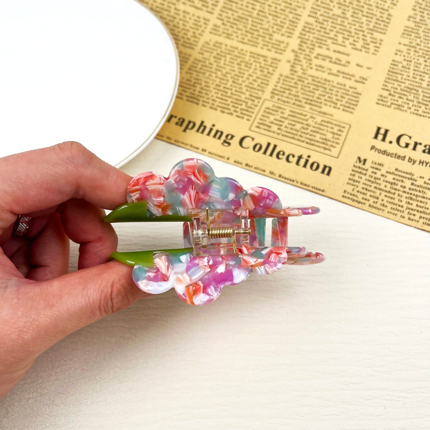 Acetate Grape Hair Clip Fruit Series Claw Clips