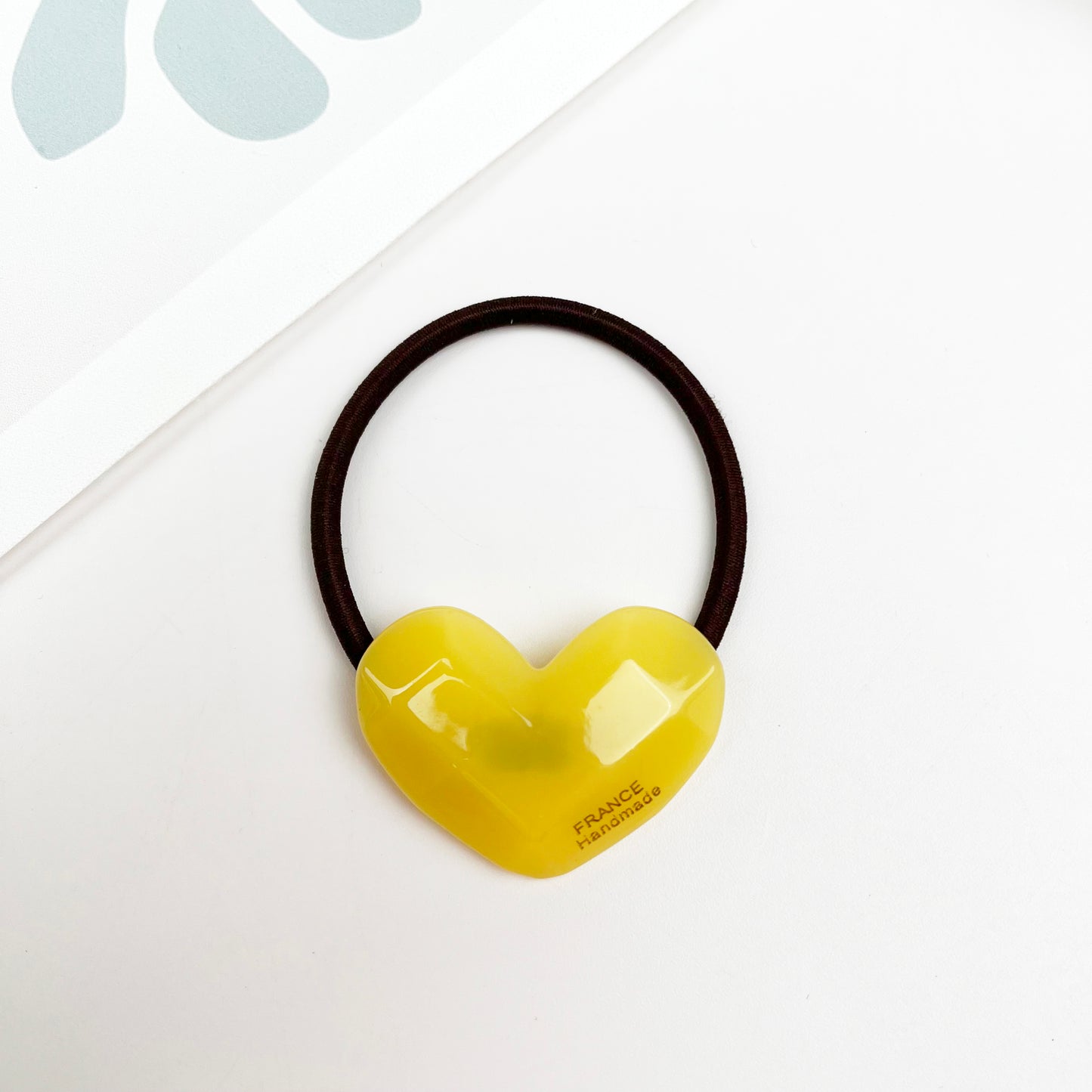 Acetate love hair tie spring sweet hair ties