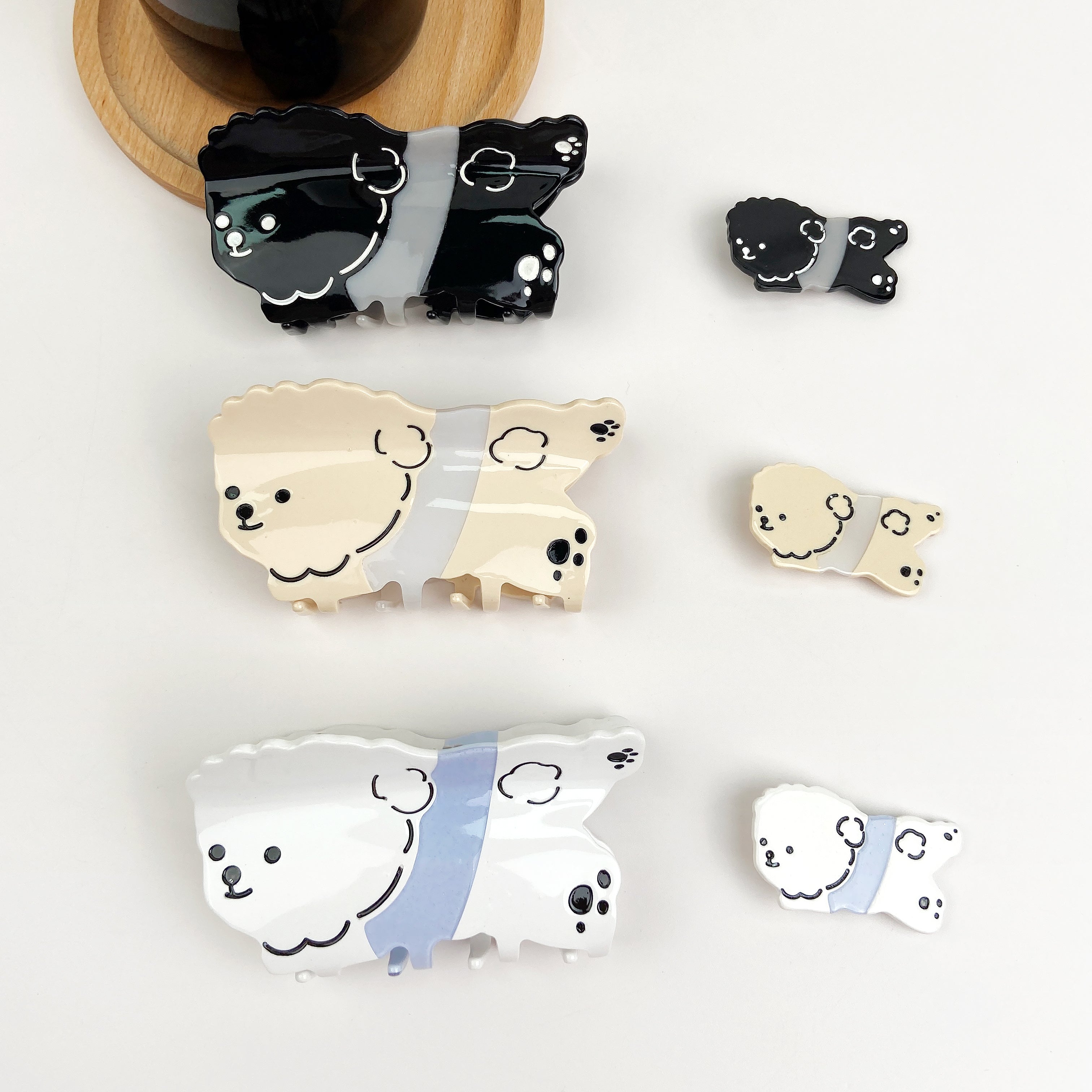 Acetate Cute Cartoon Animal Hair Clips Duckbill cilps