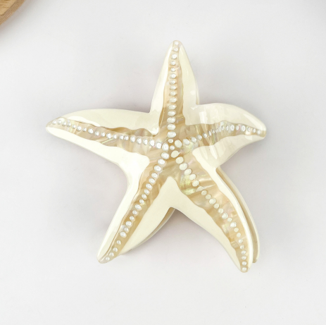 Starfish Barrettes Ocean Half Catch Shark Clip