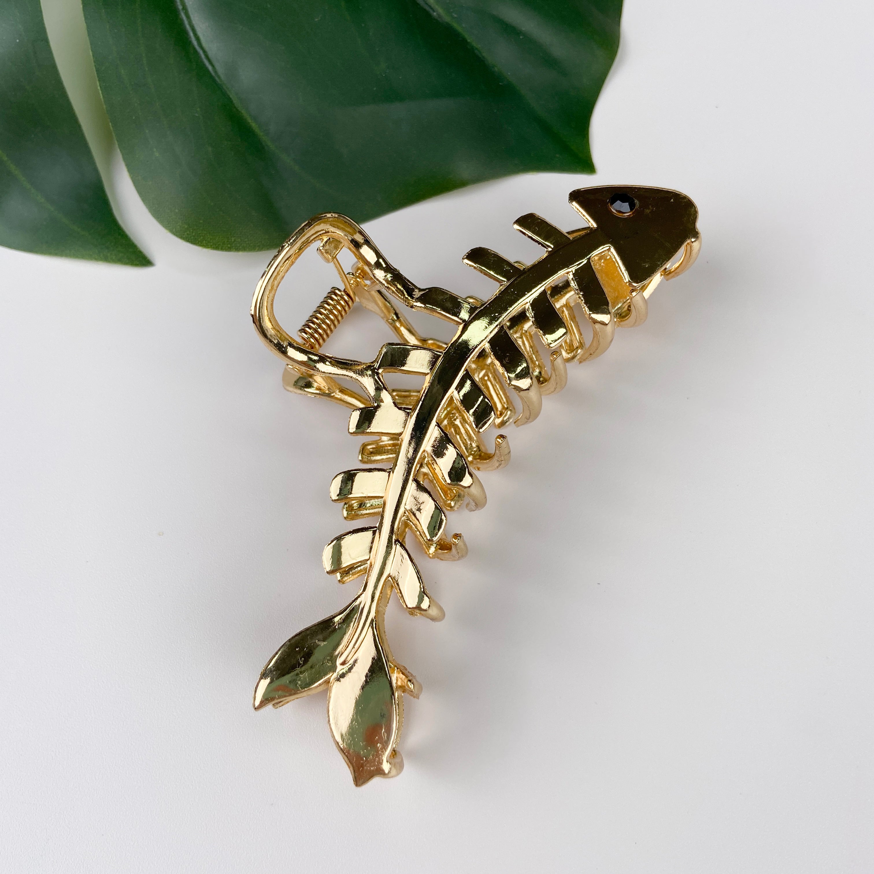 Metal Fishbone Grip High-Grade Temperament