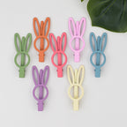 7Pcs Matte Cute Rabbit Candy-Colored Clips