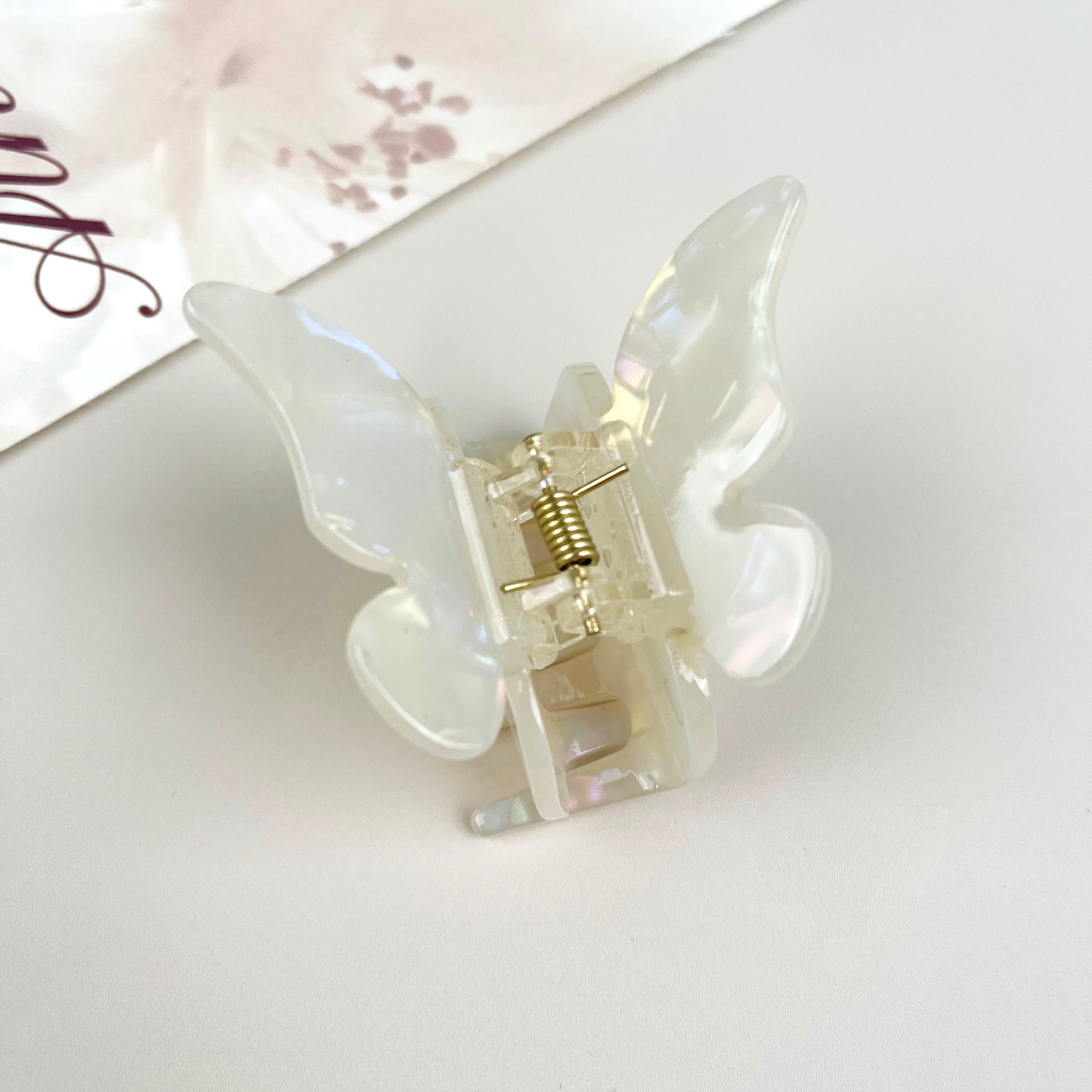 Acetate butterfly hair clips multi-color claw clip