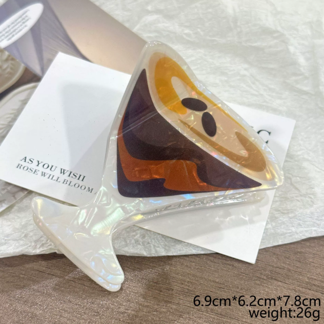 Cocktail Grip Summer Beach Lemon Large Head Shark Clip