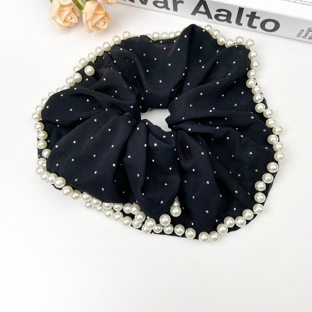 Soft Gypsophila Pearl Hair Tie