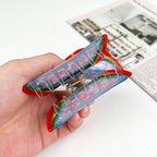 Acetate Rainbow Claw Clip Half Round Hair Clips