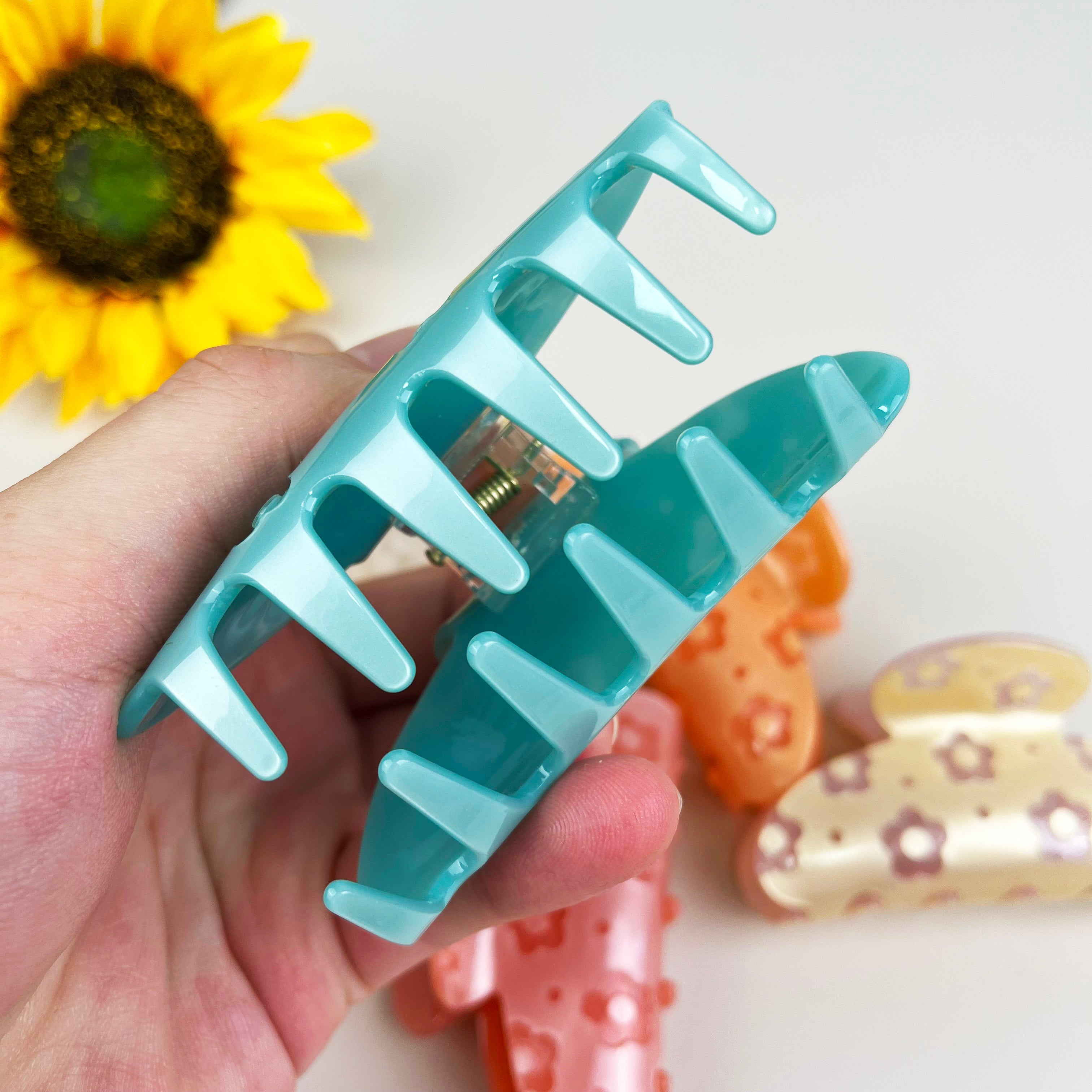 Flower hair clips pumpkin claw clip