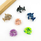 Marine Acetic Acid Mini Clip Small Octopus Dolphin Whale Hair Accessories