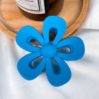 Jelly Flower Hair Clip Frosted Updo Shark Clip Hair