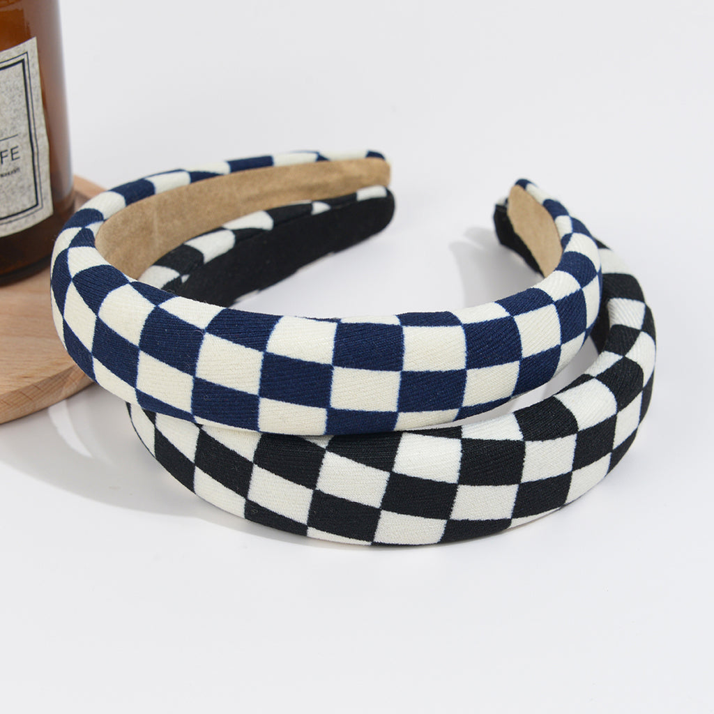Diadema a cuadros de tablero de ajedrez 