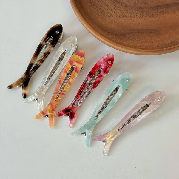 Fish-Shaped Spot Drill Duckbill Clip Acetic Acid Hollow Side Clip