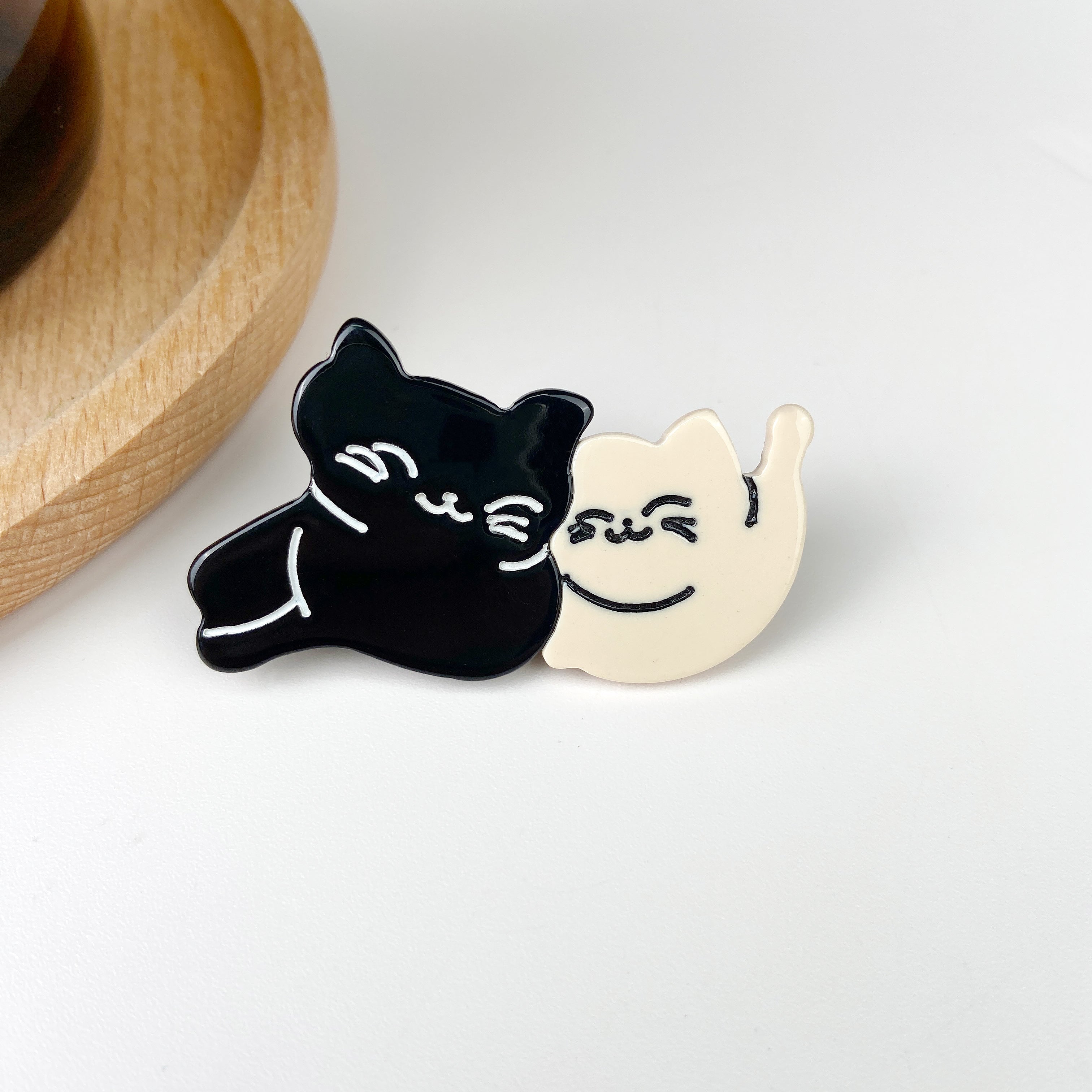 Acetate Cute Splicing Cat Hair Clip