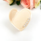 Love hair clip with pearl Valentine's Day