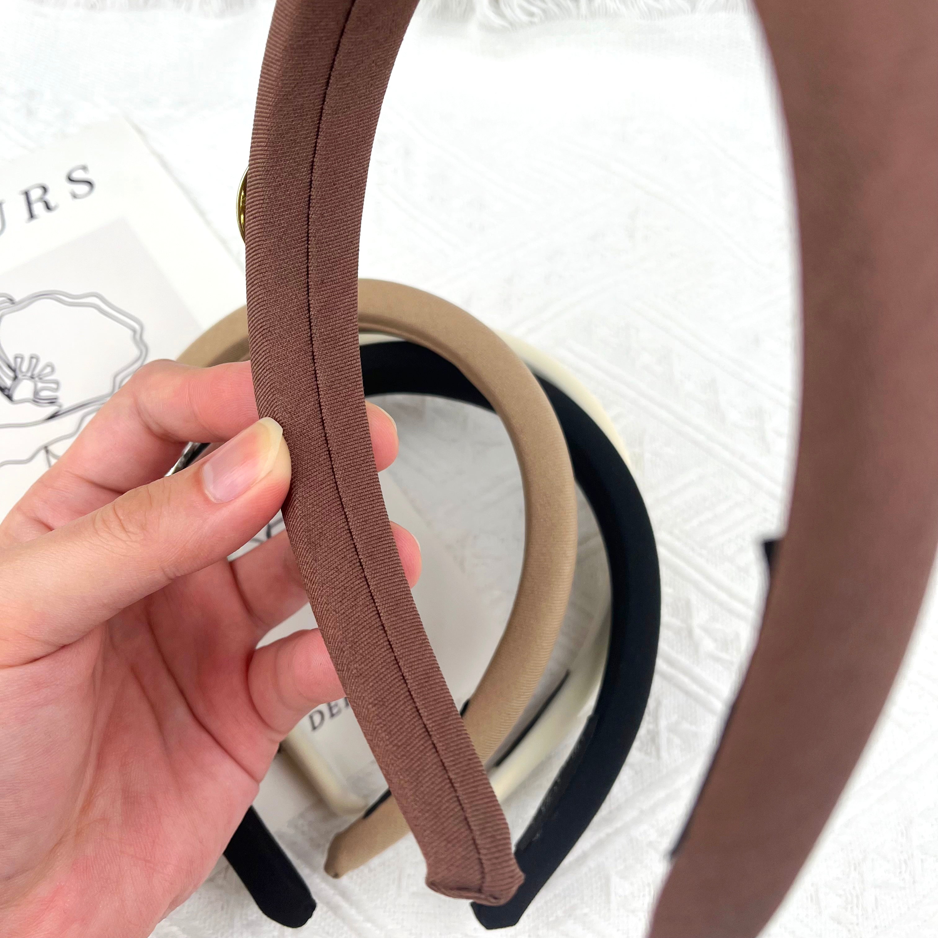 Solid color pig nose headband
