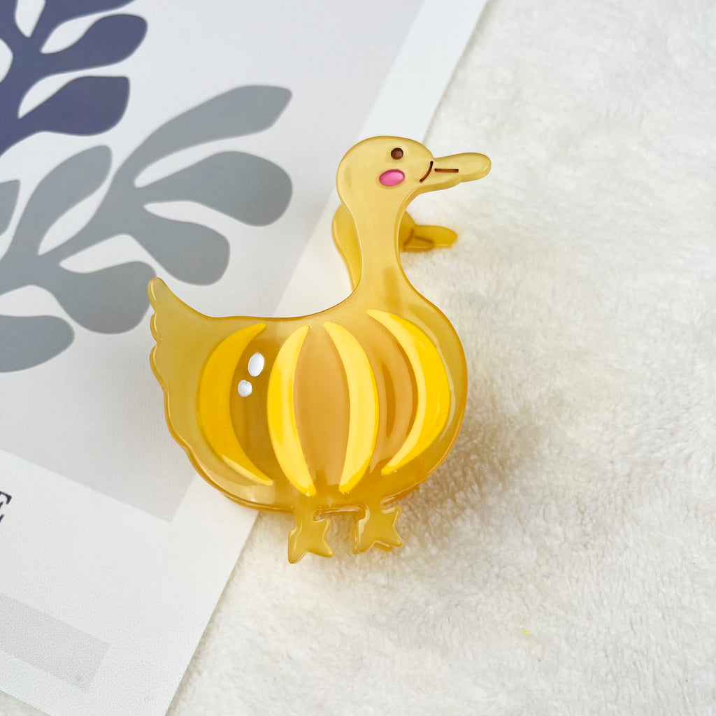 Original Design Pumpkin Duck Acetate Hair Claw Clip