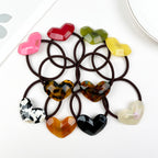Acetate love hair tie spring sweet hair ties