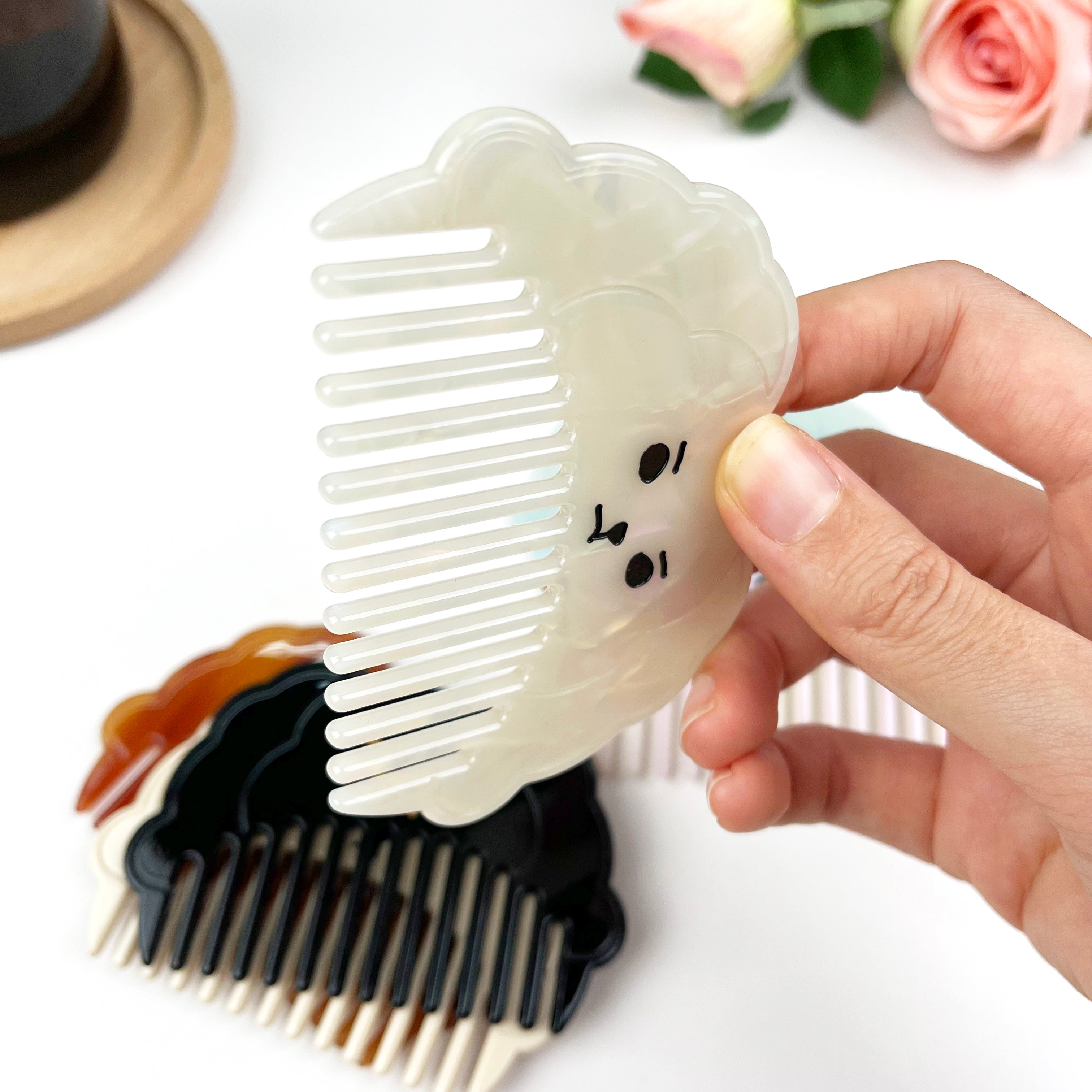 Acetate Cute Cartoon Dog Comb
