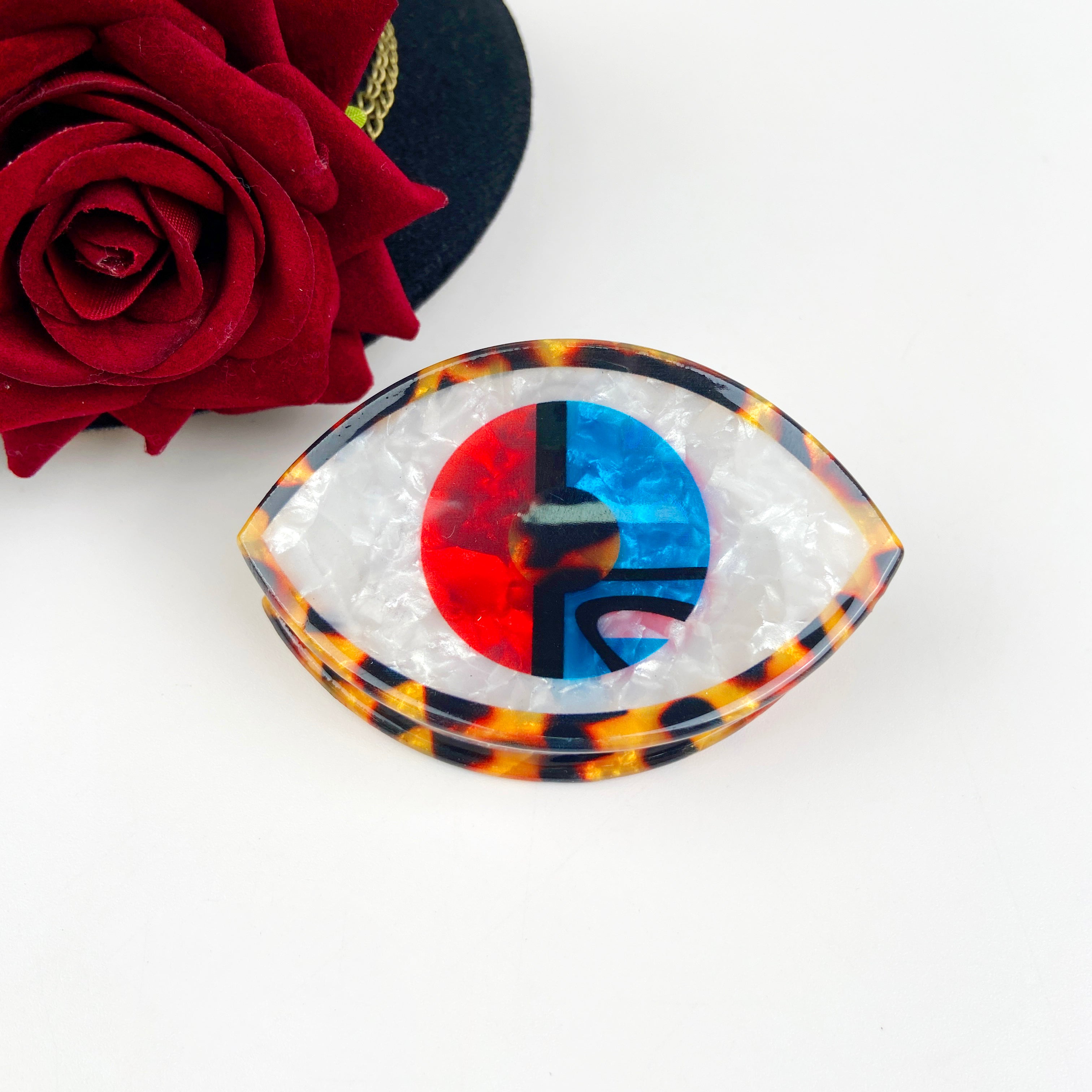 Evil Eye Hair Claw Clip