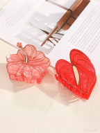 Flower Acetate Grip Updo Shark Clip