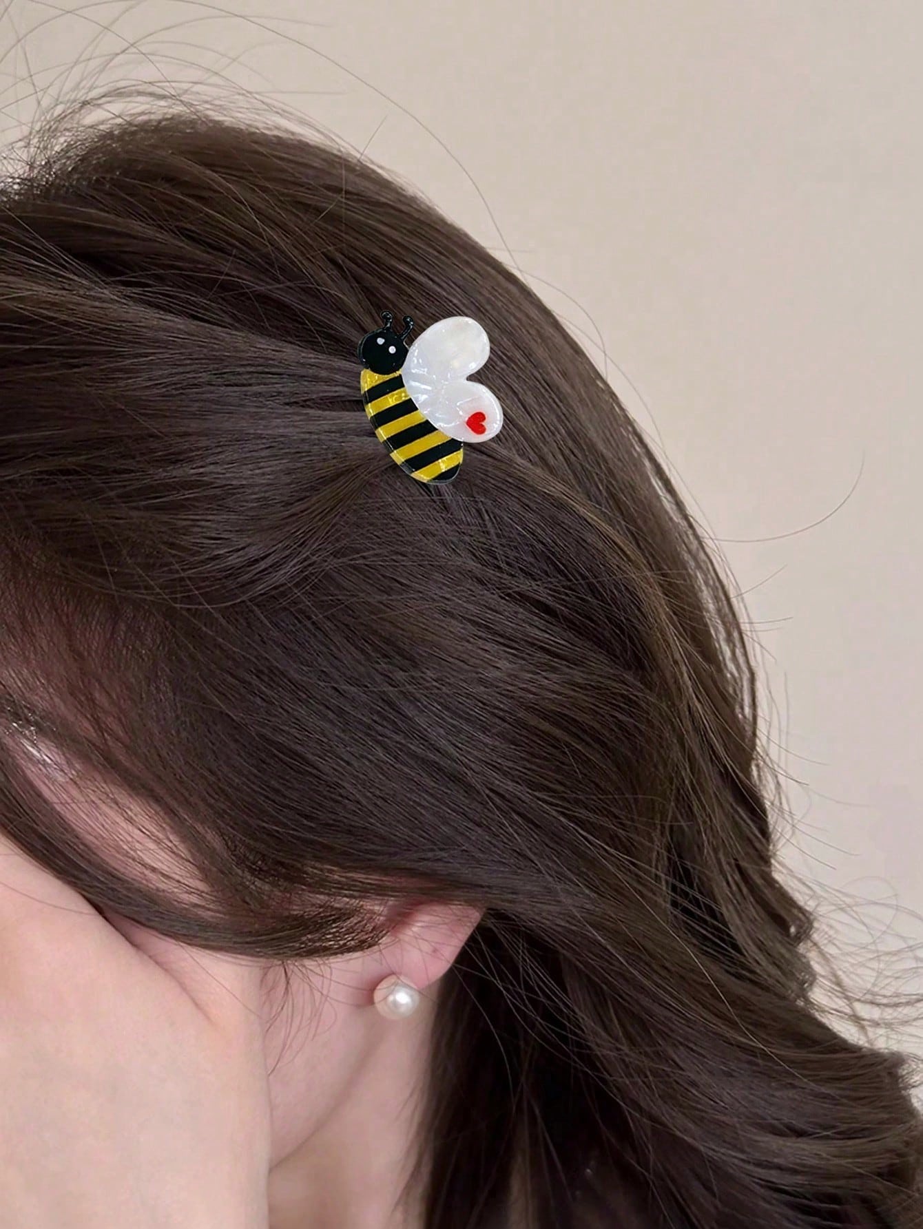 Bee Sunflower Mini Clip Bangs Side Clip