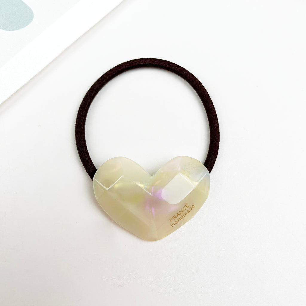 Acetate love hair tie spring sweet hair ties