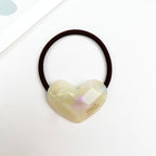 Acetate love hair tie spring sweet hair ties