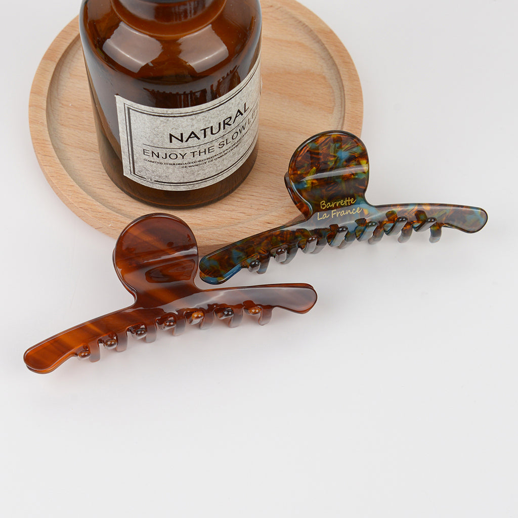 Acetate Brown Large Hair Claw Clips
