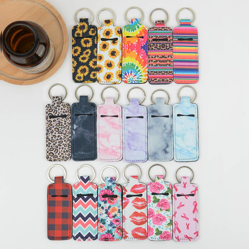 Small Square Keychain Lip Balm Set