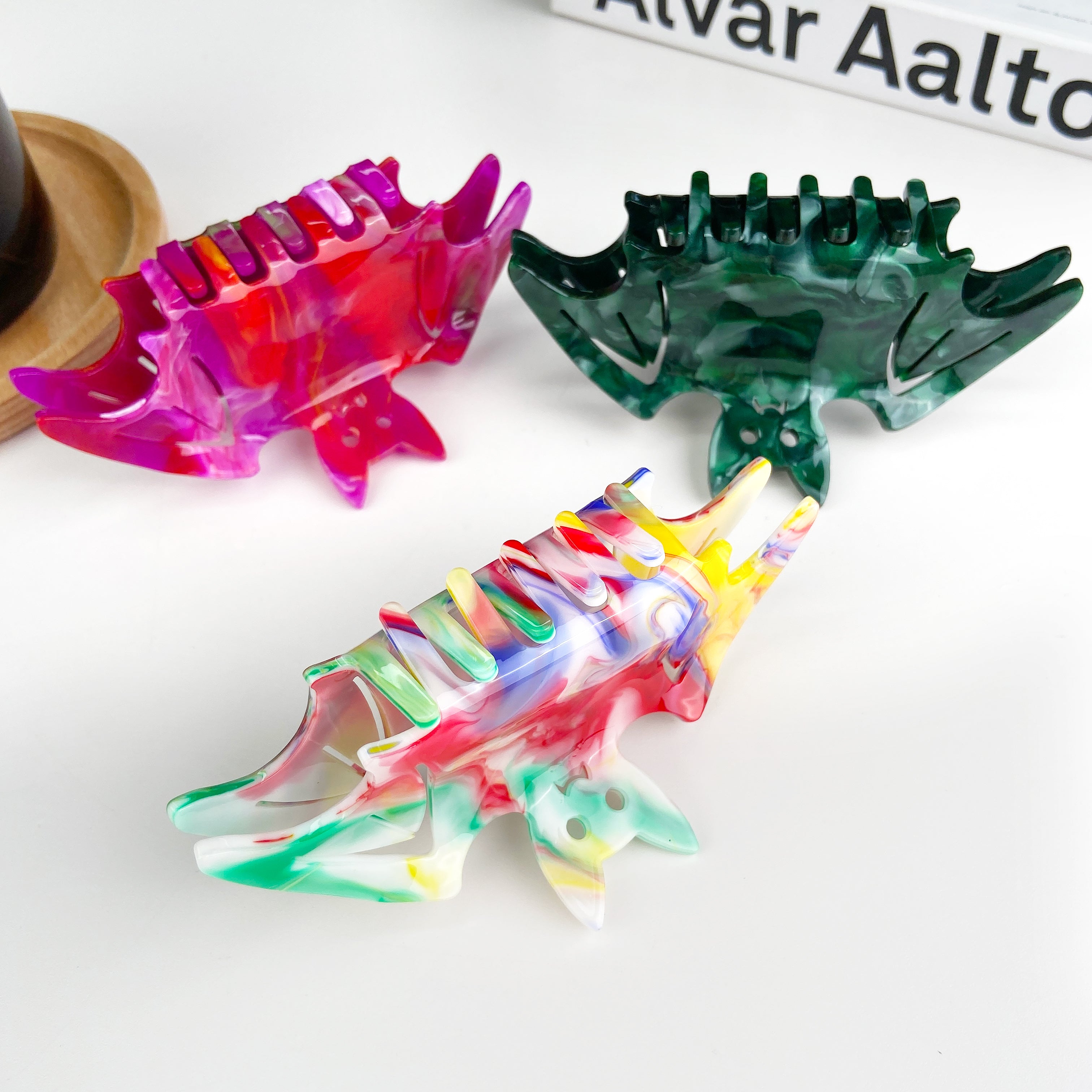 Square Bat Hair Clip Halloween