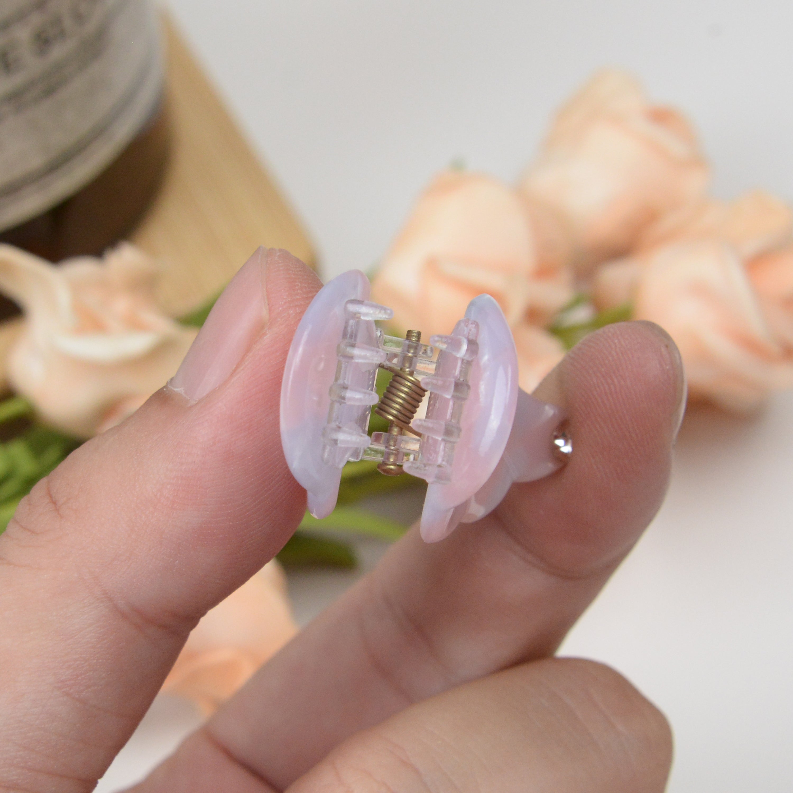 Cute Rhinestone Angel Wings Hair Clips