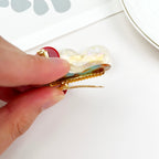 Dicke Acetat-Haarspange „Love“ 