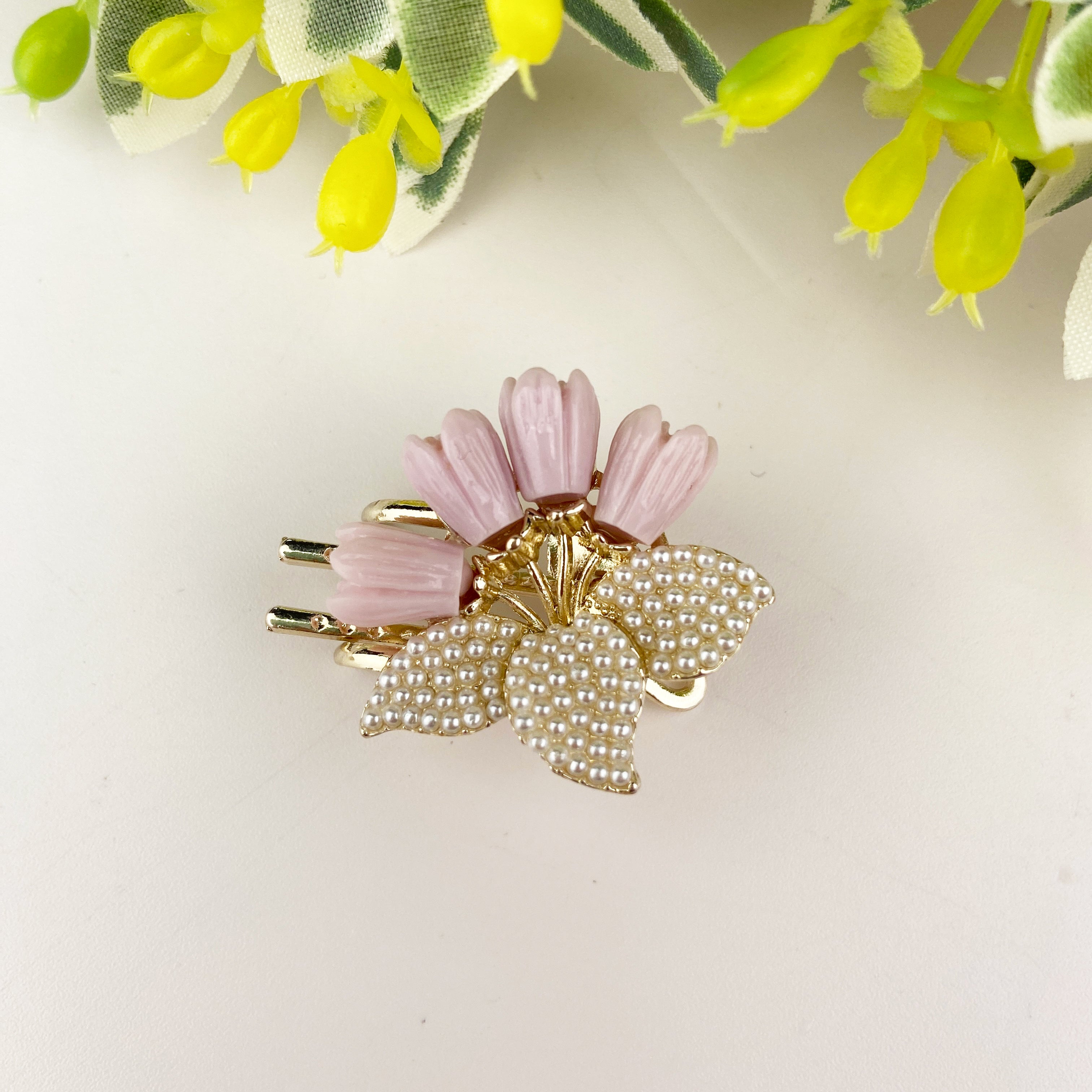Pearl Flower Hair Clip