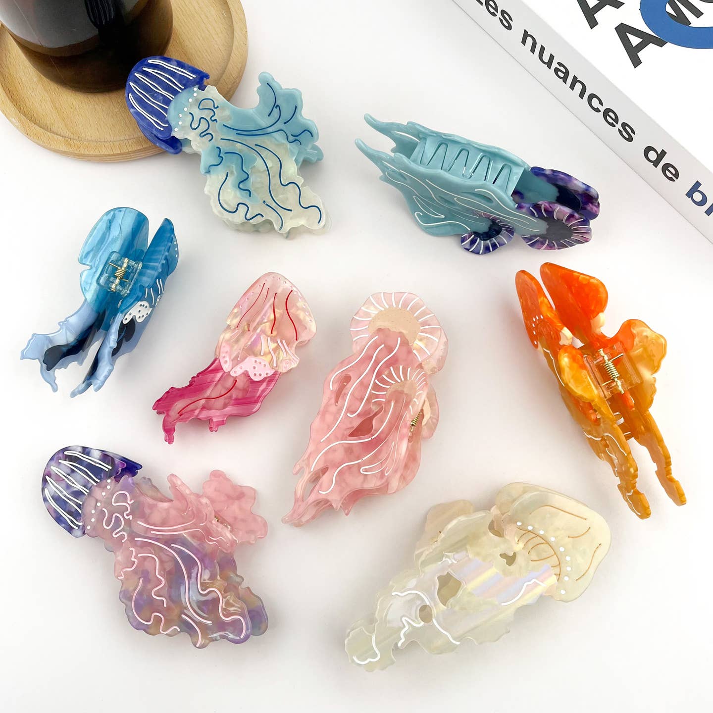 Jellyfish Series Barrettes Loose Clip Updo Shark Clip
