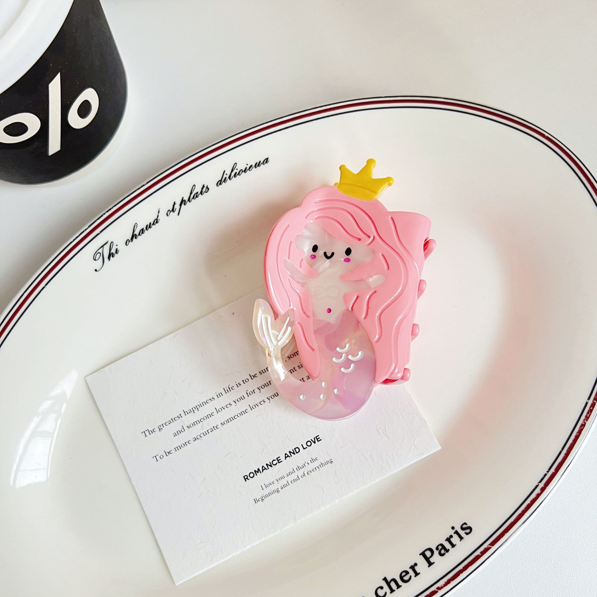 Mermaid Barrettes Half Scratch on the Back of the Head Shark Clip