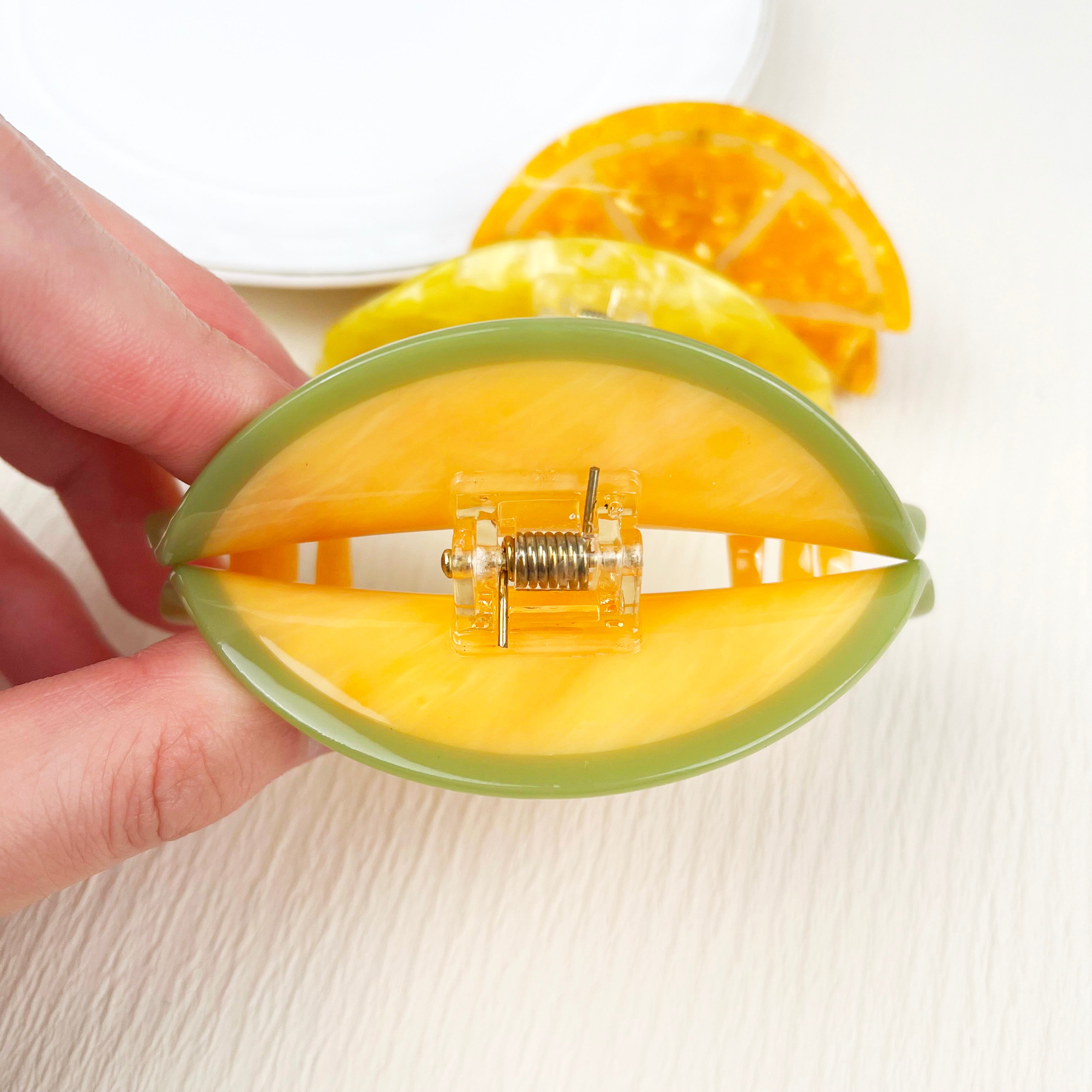 Acetate Orange Banana Hair Clip Fruit Series Claw Clips