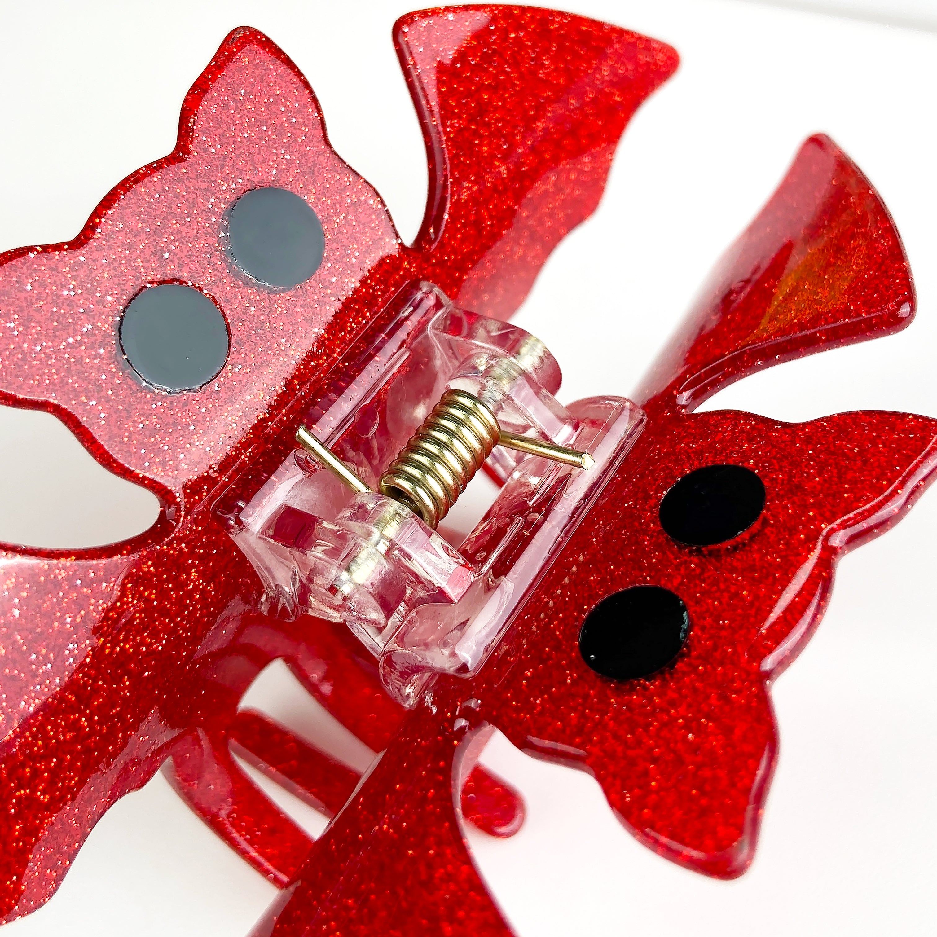 Dark Style Glitter Bat Hair Claw