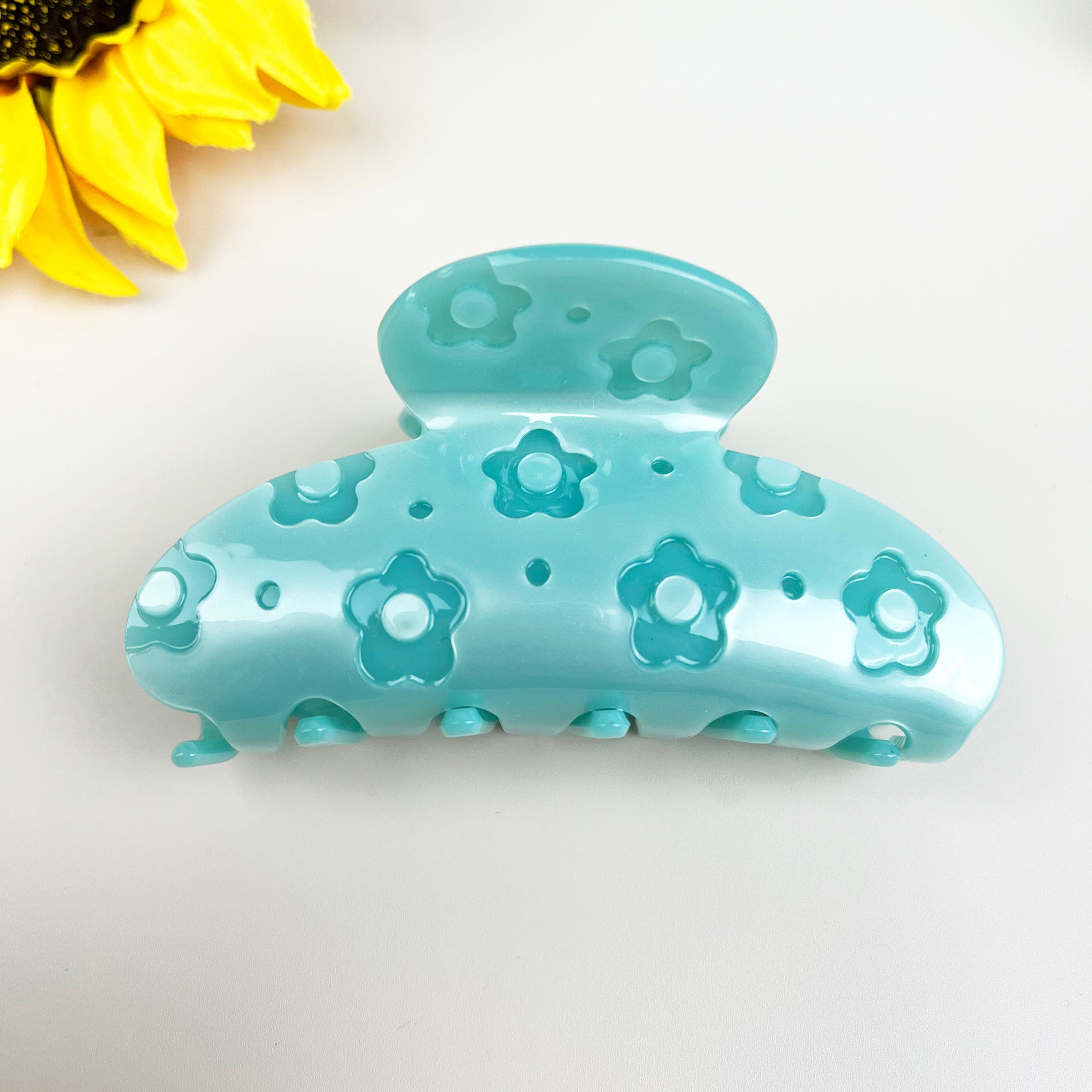 Flower hair clips pumpkin claw clip