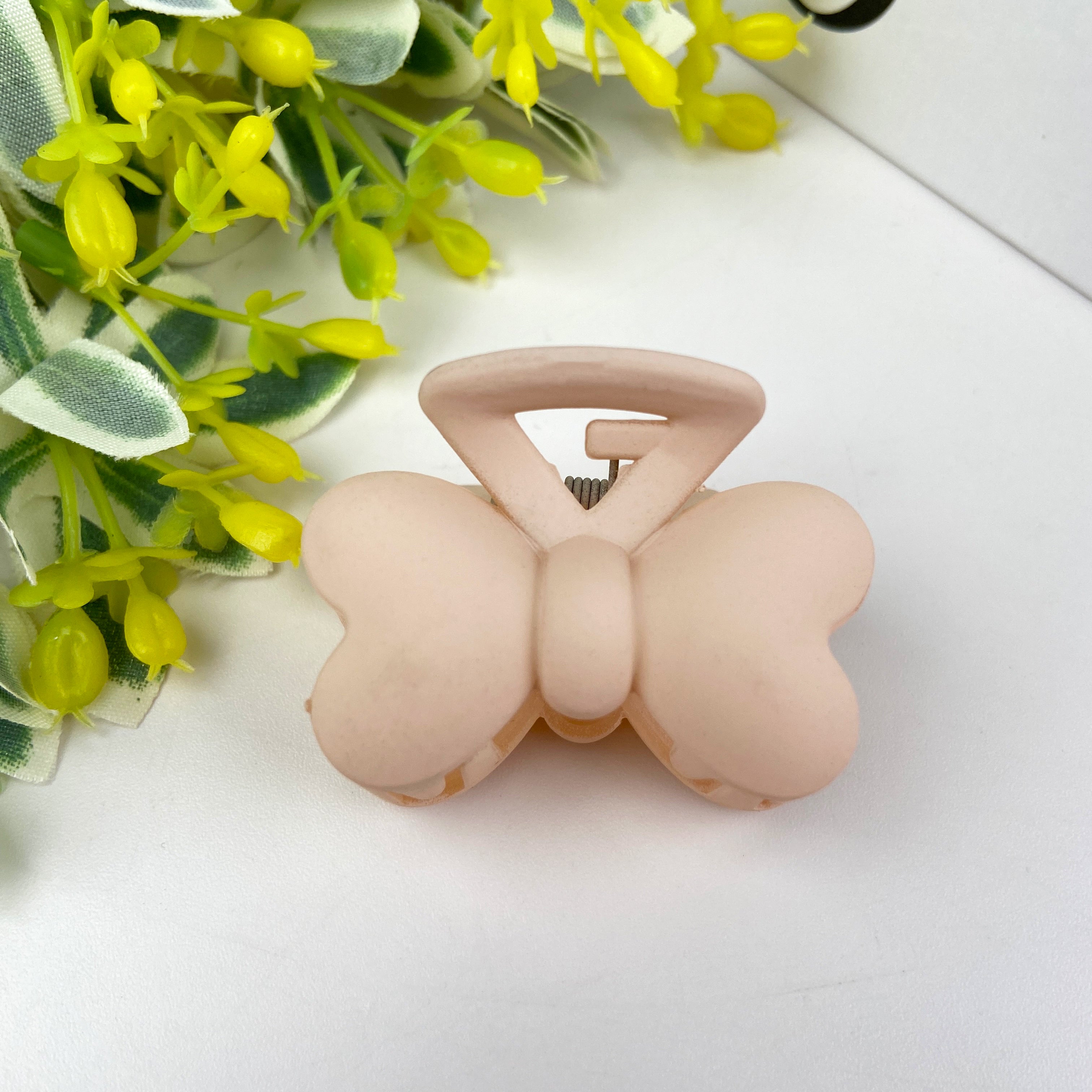 Frosted Simple Small Hair Clip Butterfly Clip
