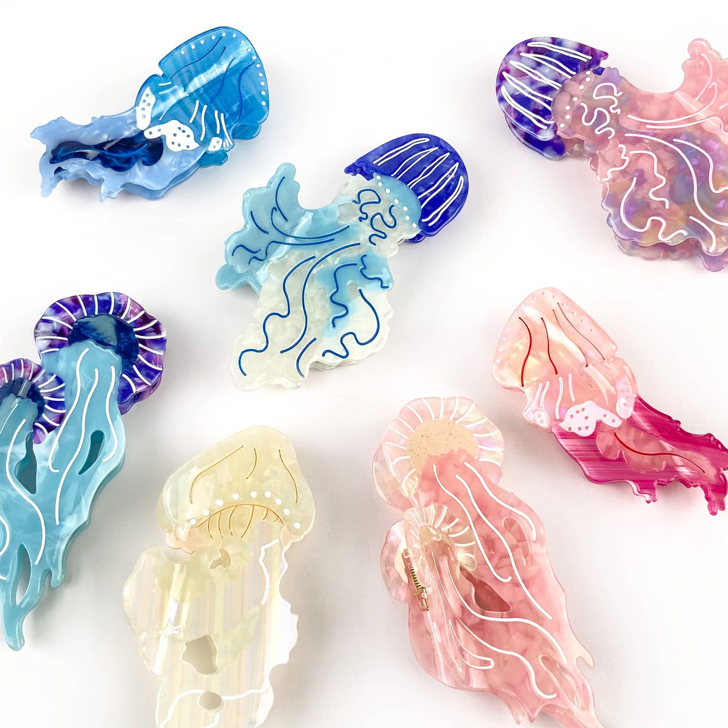 Jellyfish Series Barrettes Loose Clip Updo Shark Clip