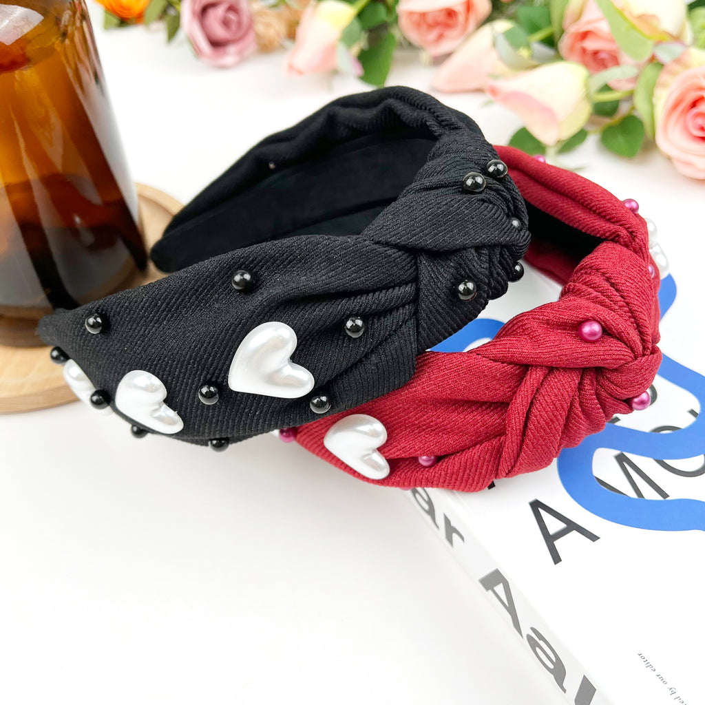 Valentine's Day Headband Women's Love Pearl Headband