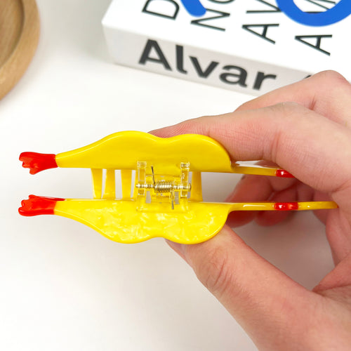 Acetate Screaming Chicken Hair Clip Funny Animal Claw Clips
