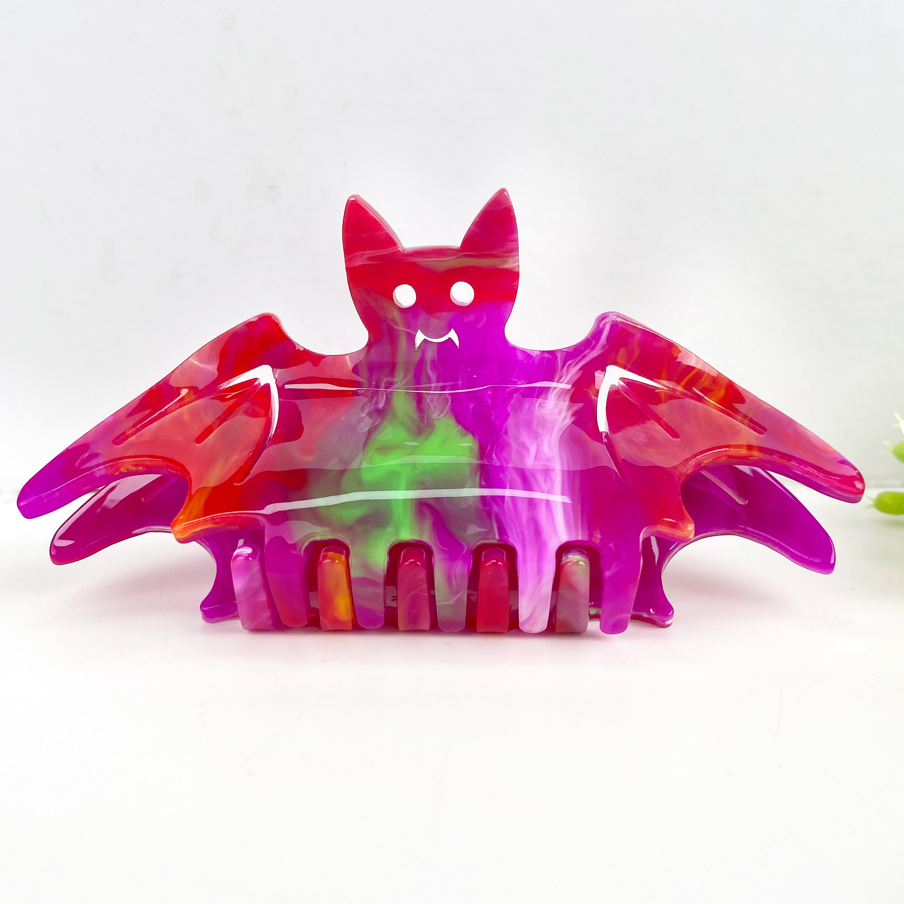 Square Bat Hair Clip Halloween