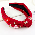 Rhinestones and pearl headband for Valentine's Day